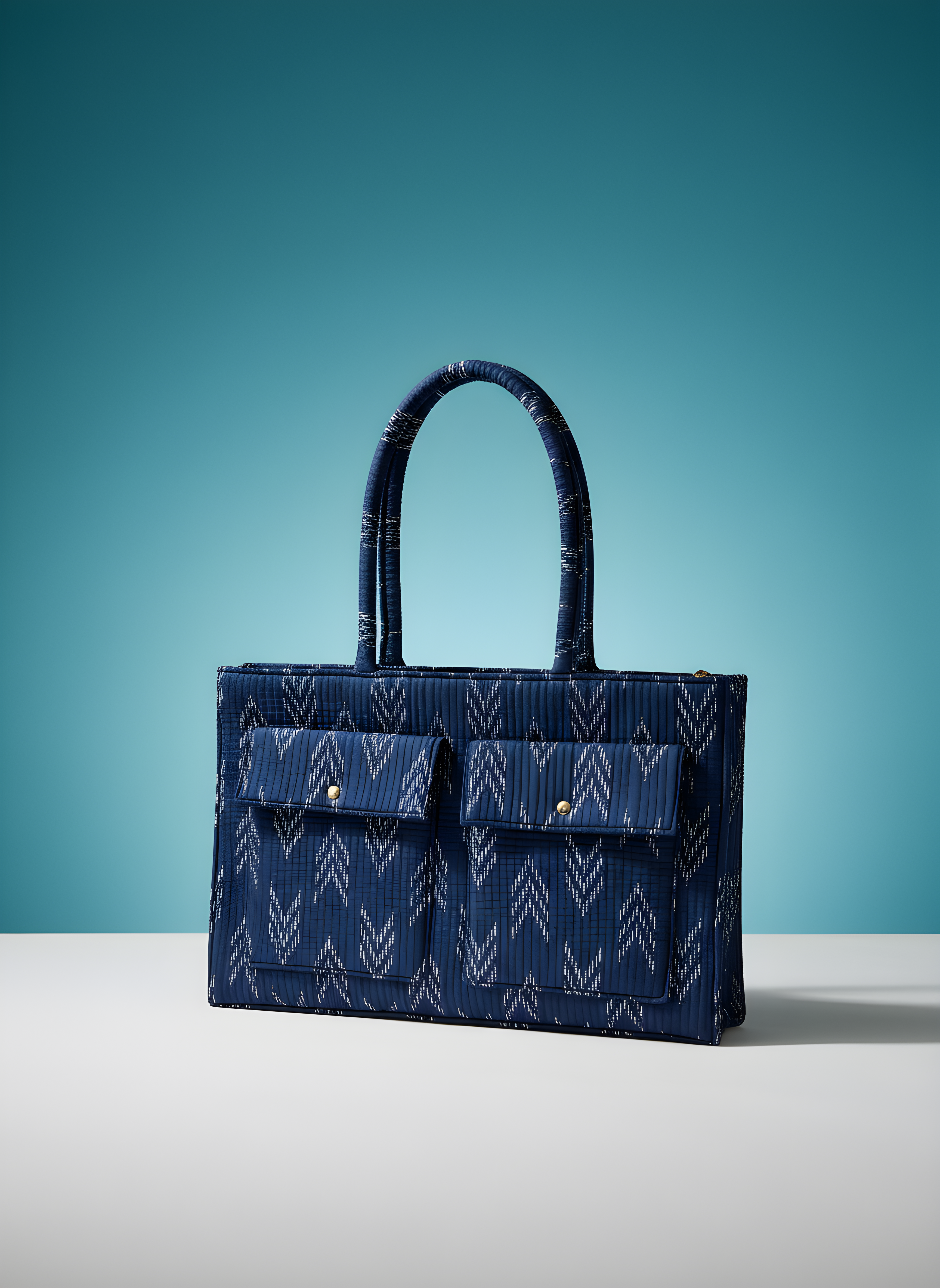 Bahnaz Handcrafted Block Print Style Tote