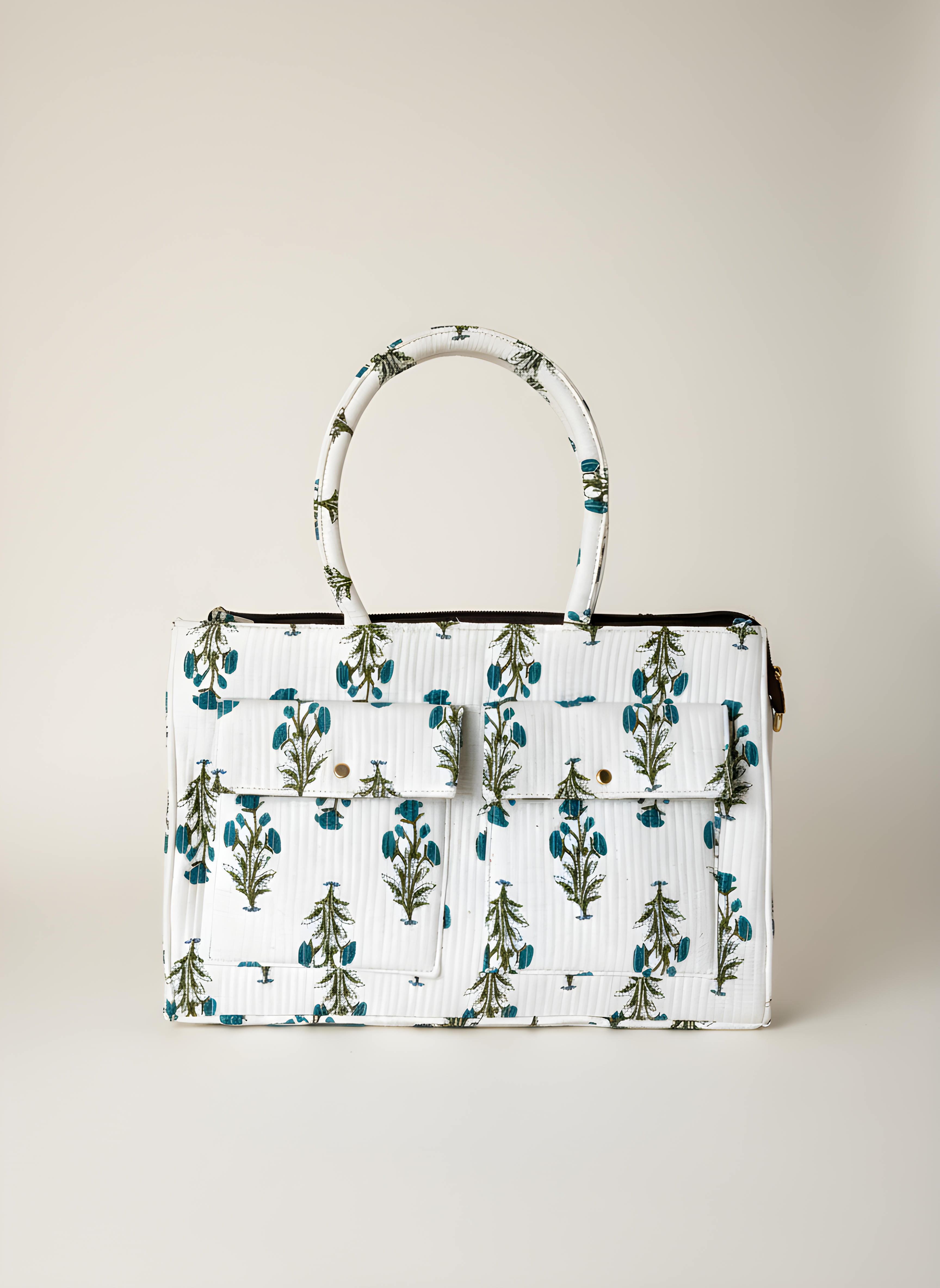 Bahnaz Handcrafted Block Print Style Tote